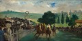 Hipódromo cerca de París Realismo Impresionismo Edouard Manet